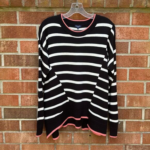 Splendid Avery Cashmere Blend Striped Sweater sz Medium - Picture 1 of 13